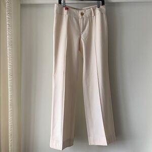 Elegant Cream Wide-Leg Trousers like new condition